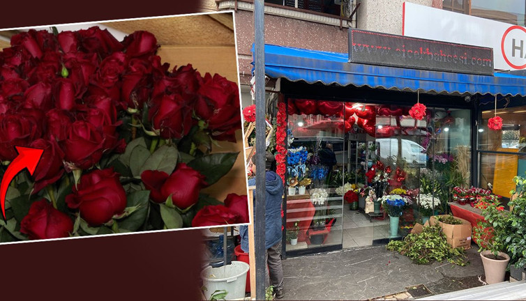 Sevgililer günü öncesi ilginç hırsızlık: Çaldığı güller tam 85 bin TL tutarında