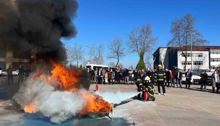 Ordu’da kamuda çalışan bin 252 kişiye yangın eğitimi verildi