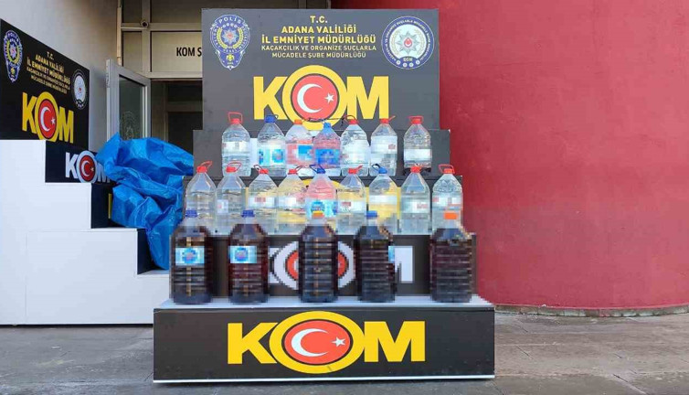 Polisten 'sahte alkol' operasyonu! 750 litre ele geçirildi