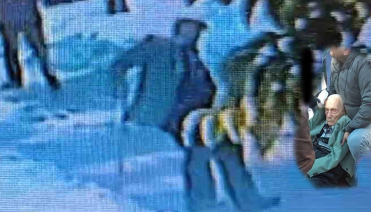 Buzlu zeminde düşüp hayatını kaybetti! O anlar anbean kaydedildi