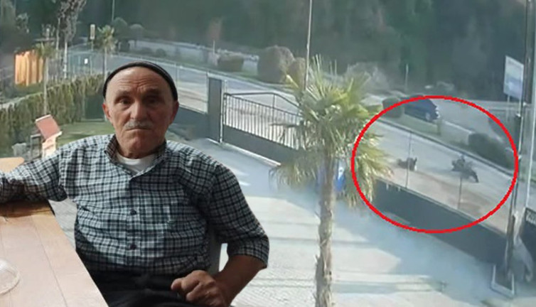 Bursa'da motosiklet kazası! Yaşlı adam metrelerce savruldu: O anlar kamerada