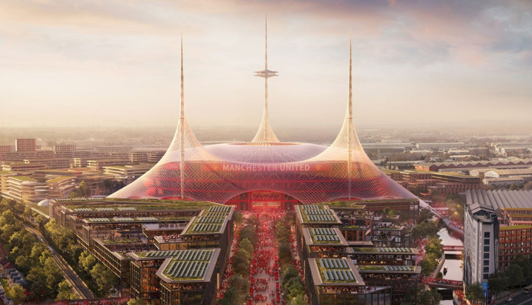 Manchester United, 100 bin kişilik yeni stadyumunu tanıttı