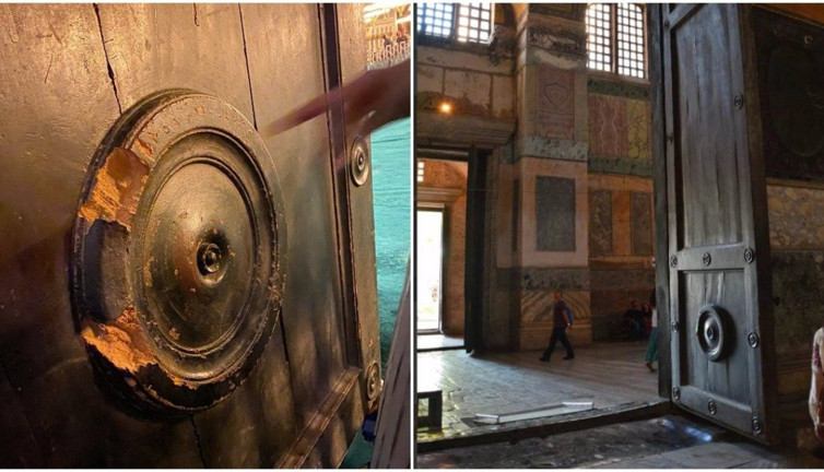 Ayasofya'nın tarihi ‘İmparatorluk Kapısı’nı kıran adamın cezası belli oldu: Ziyarete kapalı olan bölümüne girmişti