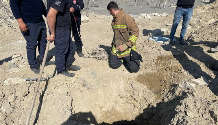 15 metrelik çukurdan mucize kurtuluş