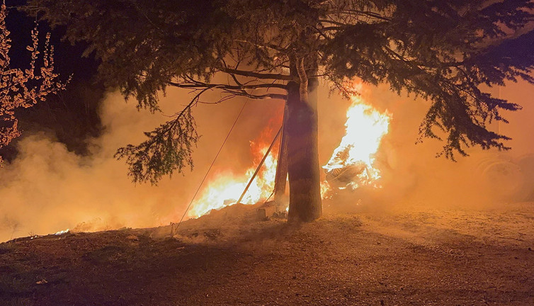 Çorum'da yangın! Alev alev yandı