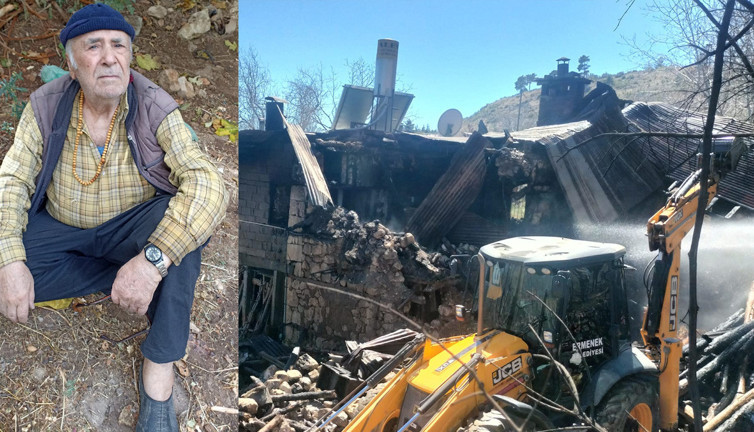 Sahura kalkınca fark etti! Canını zor kurtardı