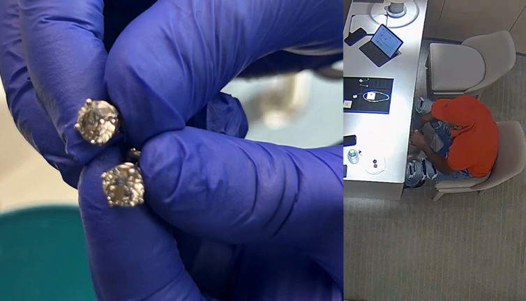 Değeri tam 30 milyon lira! Dünyaca ünlü mücevher mağazasında hırsızlık şoku: Polise yakalanınca küpeleri yuttu