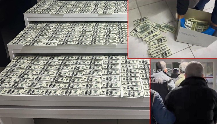 Deste deste dolar basan 3 kalpazana polis baskını! Bayram’da piyasaya süreceklerdi!