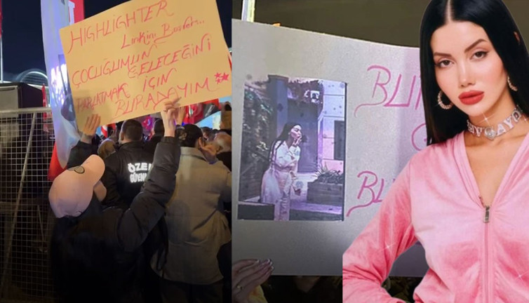 Kısmetse Olur yarışmacısından İmamoğluna ikonik destek! Saraçhane'ye damga vurdu