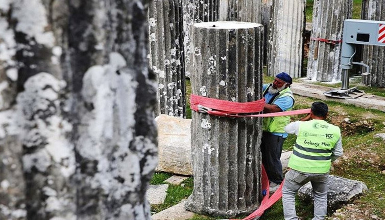 Zeus Tapınağı ihtişamına kavuşuyor! 1860 yıllık kültürel miras hayat buluyor
