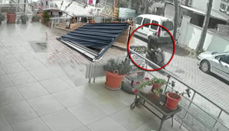 Saniyelerle kurtuldu: Fırtına kentte yaşamı olumsuz etkiliyor