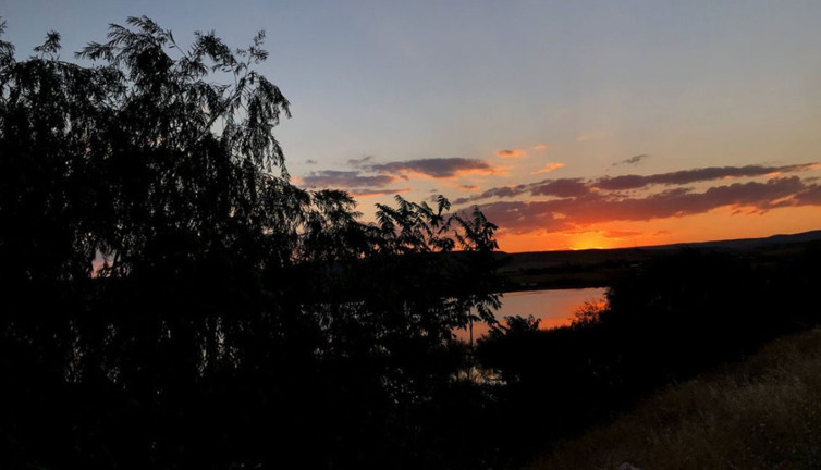 Ağrı’da gün batımı kartpostallık görüntüler oluşturdu