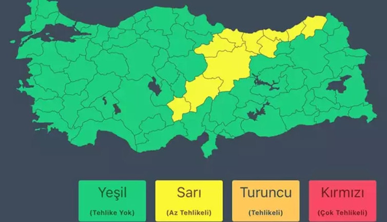 AFAD'dan iki bölge için uyarı