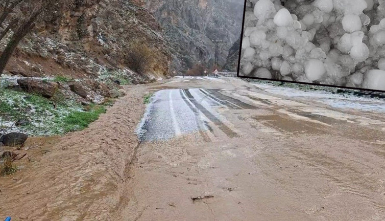 Tunceli’ dolu ve sağanak kabusu! Cadde ve sokaklar sular altında: Çifçiler endişeli