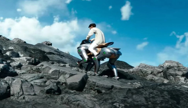 İnsan taşıyan robot köpek! Dört ayaklı devrim