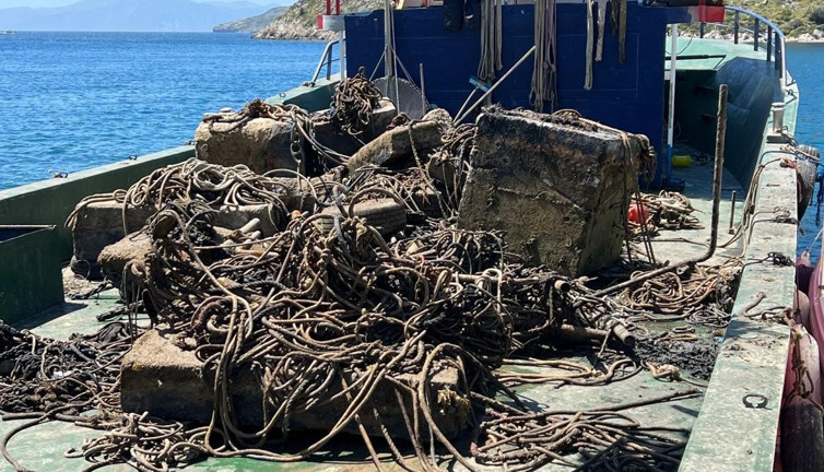 Muğla'da antik limandaki tonozlar kaldırıldı