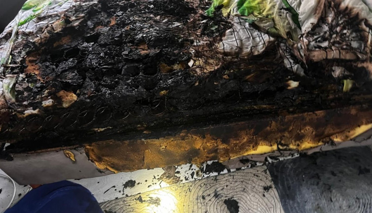 Elektrikli ısıtıcı yangına neden oldu