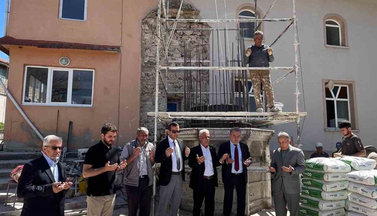 Bozüyük’te cami minaresi için temel atma töreni gerçekleşti