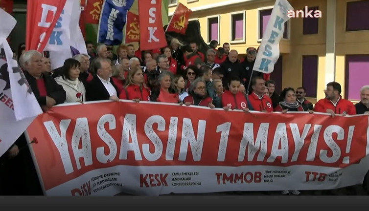 "Kanlı 1 Mayıs" Taksim Kazancı Yokuşu'nda anıldı! DİSK Başkanı Çerkezoğlu'ndan gözaltı tepkisi