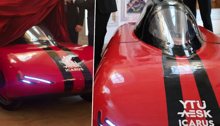 Türkiye'yi temsil edecek! Elektrikli yarış otomobili ICARUS Avrupa seferinde...