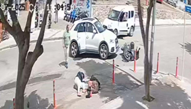 Bodrum’da cip motosiklete çarptı! Sürücü ve yanındaki yolcu savruldu