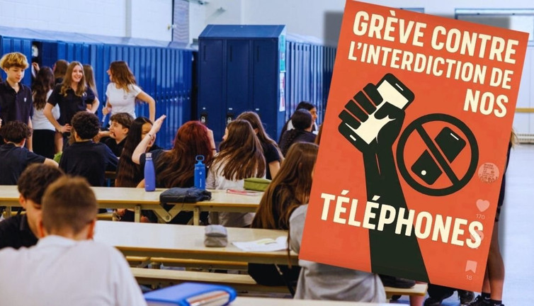 Öğrenciler cep telefonu yasağına karşı greve gidiyor