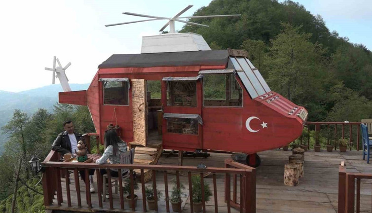 Rizeliye 'imkansız' de otur izle: ‘Lazkopter’ sosyal medyanın ilgi odağı oldu