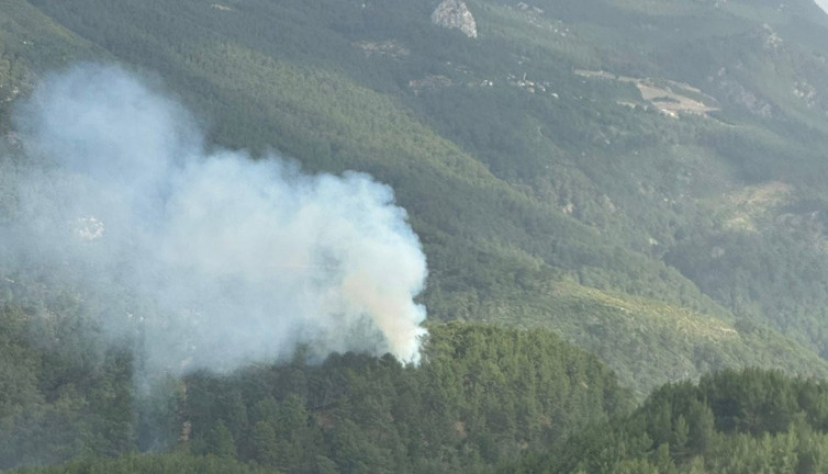Kumluca’da orman yangını: 1 hektar alan kül oldu!