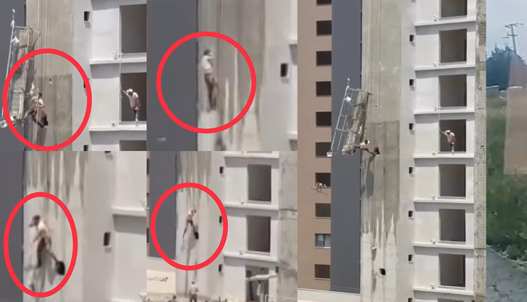 Havada asılı kaldı!