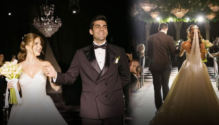 Sihirli Annem'in Çilek'i pilot sevgilisiyle evlendi! Dansları sosyal medyaya damga vurdu