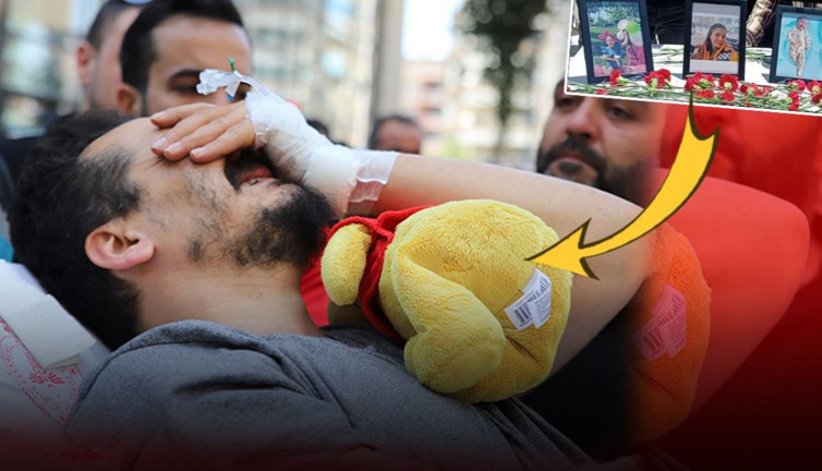 Bir babanın gözyaşları! Sedyeyle getirildi: Peluş bebeklere sarıldı