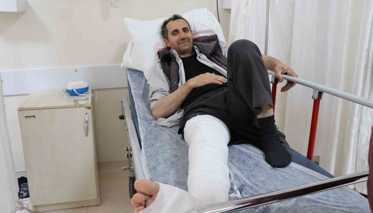 Kurbanlık üzerine düştü! Hastanelik oldu