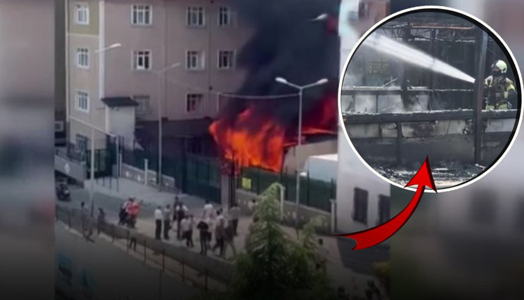 İstanbul’da panik! Öğrenci yurdunda yangın: Kulübe alev topuna döndü