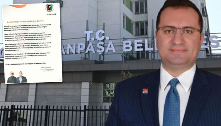 Bahçetepe’nin tutuklanması üzerine Gaziosmanpaşa'da flaş istifa!