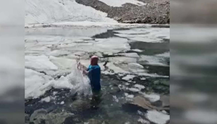Yaz sıcağında buz gibi macera! Soğuk sularda adrenalin dolu anlar