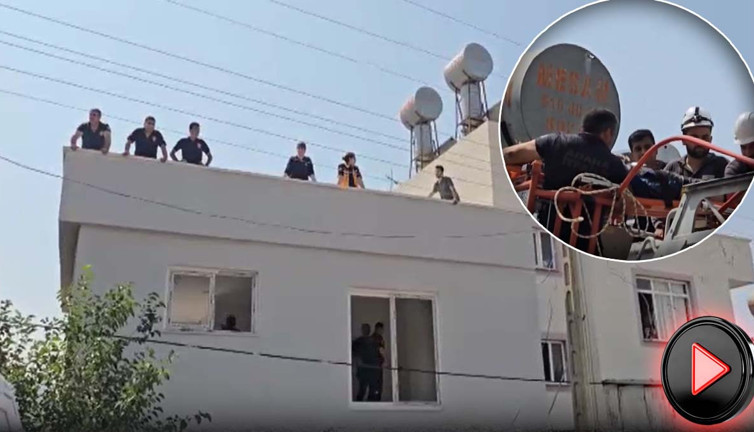 Çatıda boya kabusa döndü! İtfaiye ekipleri seferber oldu: Korku dolu anlar