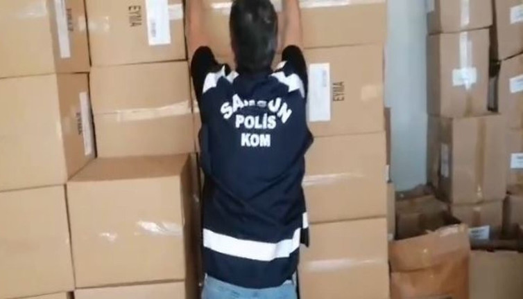 Samsun'da 2 milyon 862 bin adet yakalandı