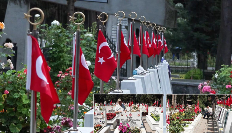 Babalar Günü’nde şehitlikte hüzün! “Oğlum gelemedi, ben geldim”