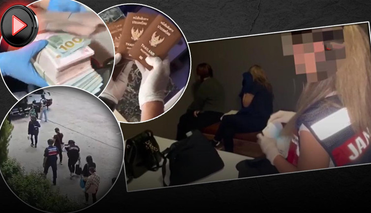 Fuhuş çetesine jandarma darbesi! 12 Taylandlı kadın kurtarıldı