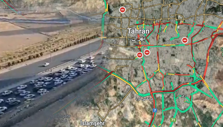Tahran'da halk akın akın şehri terk ediyor