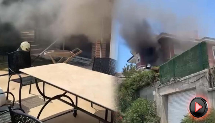 İş kadınının lüks villası yandı! Sosyete sitesinde panik