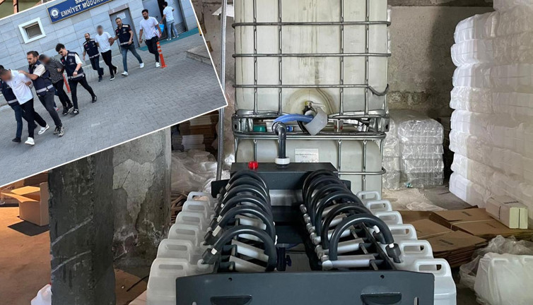 Sahte içki ağına büyük darbe! 12 ton ele geçirildi