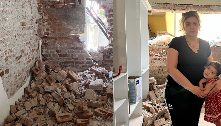 İzmir'de tüneli faciası! Ev yıkıldı, aile şokta