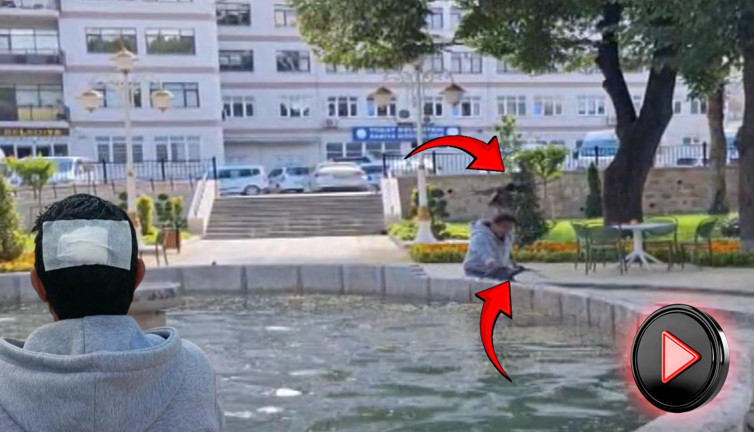 Havuza düşen kargayı kurtaran adam şok yaşadı