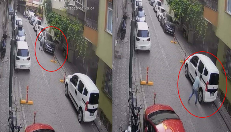 Lastik patlatan şüpheli yakalandı