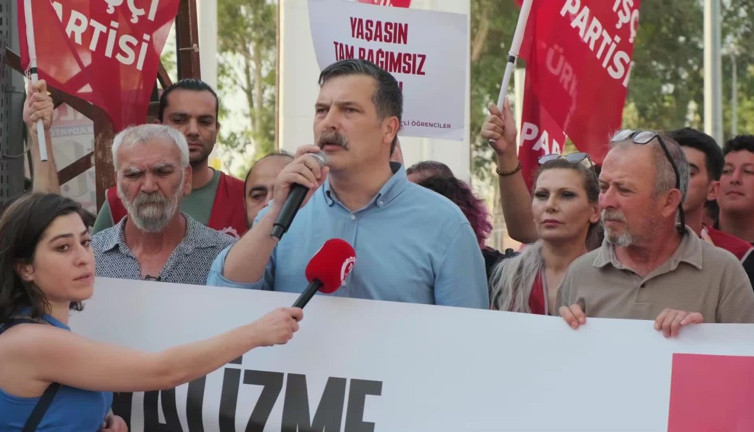 TİP'ten İncirlik Üssü'nde eylem...Erkan Baş: Kahrolsun Amerikan emperyalizmi, kahrolsun katil İsrail, kahrolsun iş birlikçiler