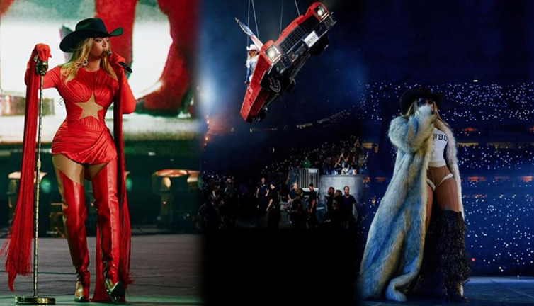 Dünya yıldızı Beyonce’nin konserinde faciadan dönüldü! Uçan araba yan yattı: Soğukkanlılığı hayran bıraktı