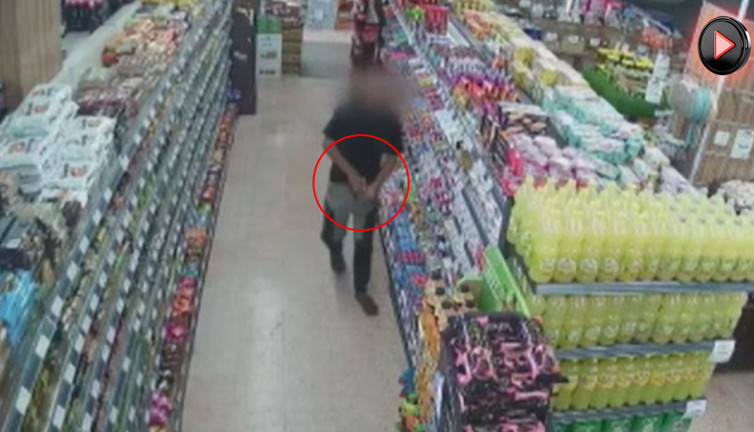 Markette şok hırsızlık! Çikolatalar pantolonda