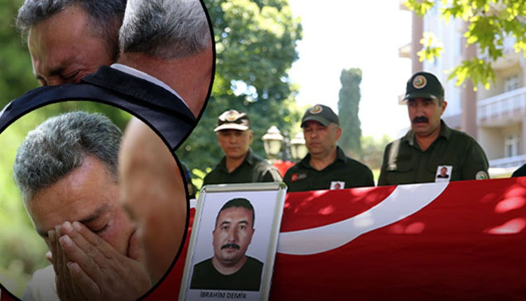 Kahraman şehit İbrahim Demir'e gözyaşlarıyla veda...