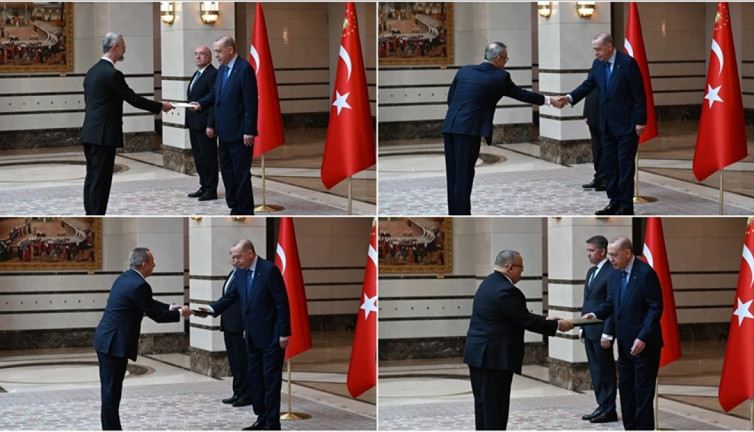 Erdoğan dört ülkenin büyükelçilerini Külliye’de ağırladı!